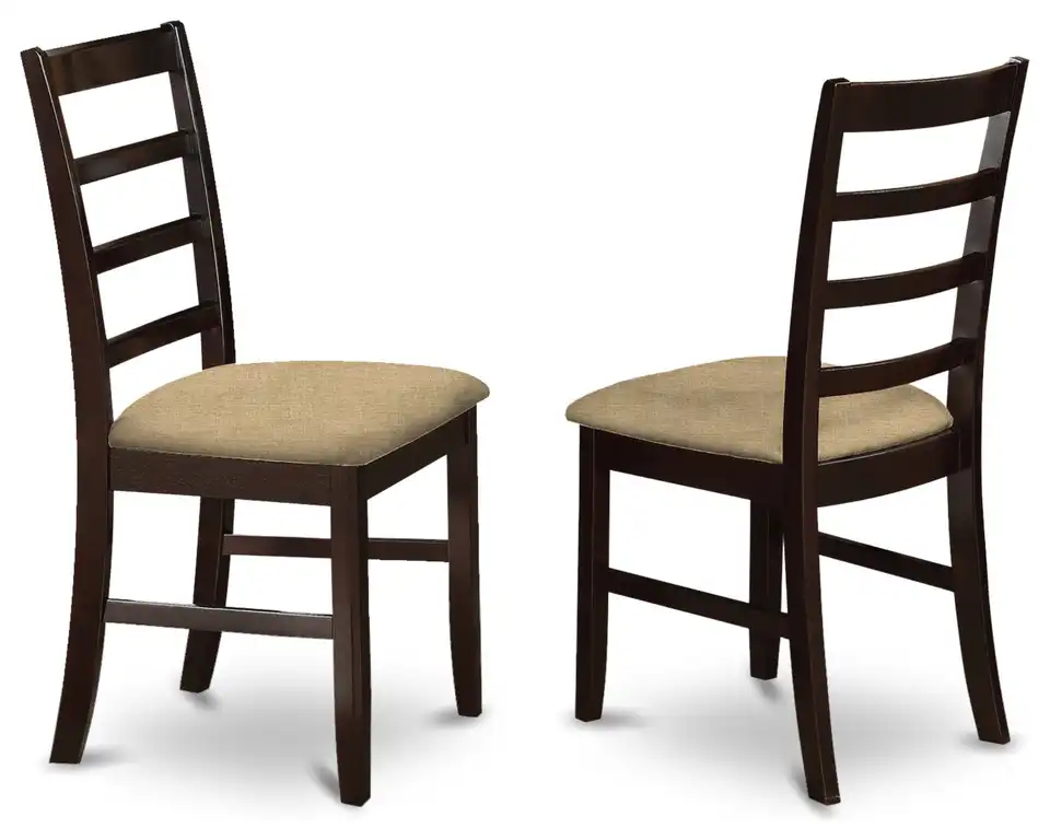 Set of 2 Pfc-Cap-C Parfait Stool Microfiber Upholstered Seat With Lader Back