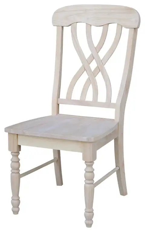 Set of Two Lattice Side Chairs