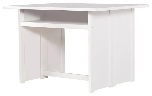 Shannon Convertible Console to Dining Table, White