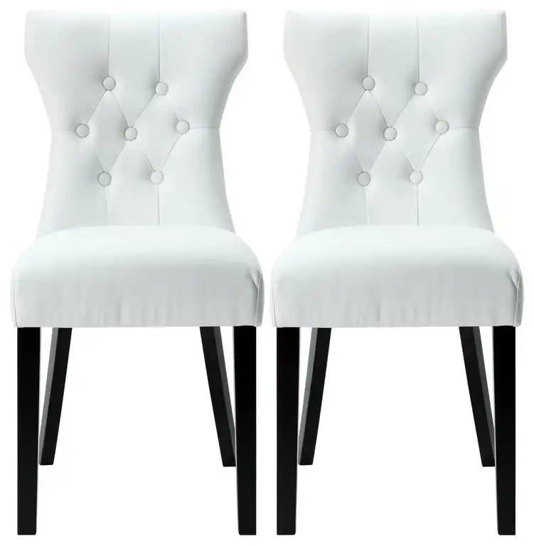 Silhouette Dining Chairs Set of 2 EEI-911-WHI