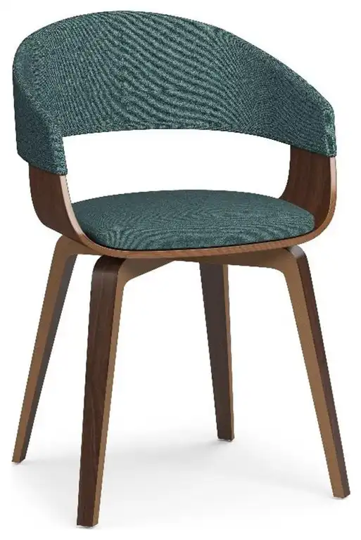 Simpli Home Lowell Modern Bentwood Dining Chair in Light Turquoise Blue