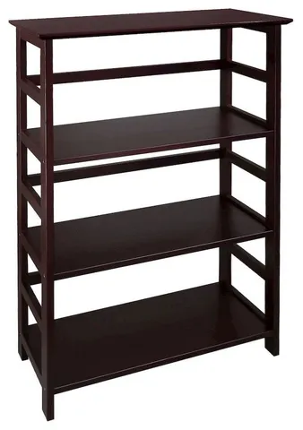 Soho Manhattan 4-Shelf Bookcase 26 Wide - Espresso