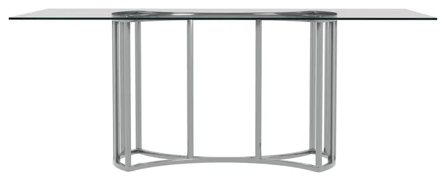 Sophia Dining Table - Chrome Plated/Glass