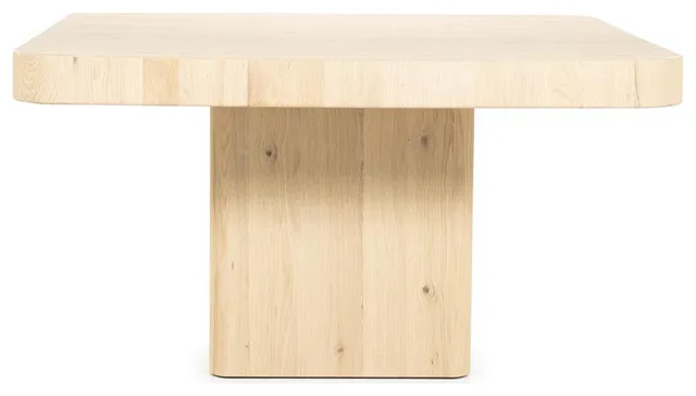 Square Oak Dining Table, Eleonora Harmonie, Natural