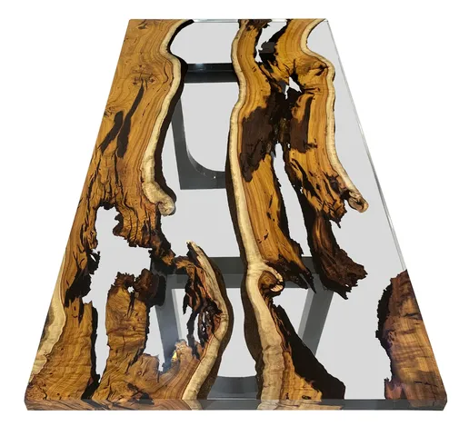 Staphyle Hackberry Wood Dining Table, 4-6 Seater