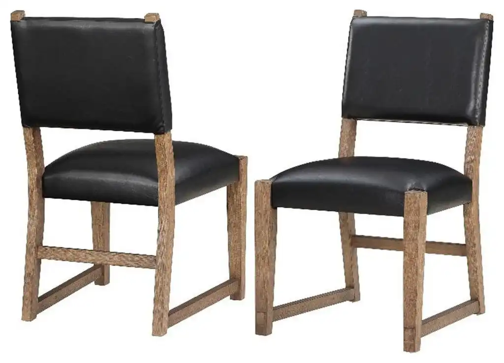 Steve Silver Atmore Dark Driftwood Wood Side Chair