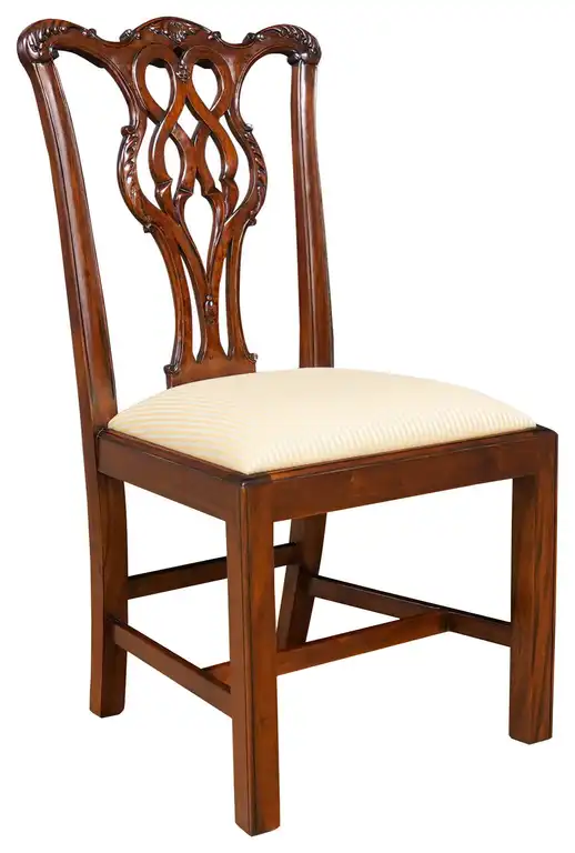 Straight Leg Chippendale Side Chair