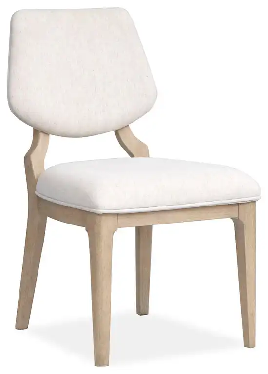 Sunset Cove Sanibel Brown Dining Upholstered Side Chair, Set of 2