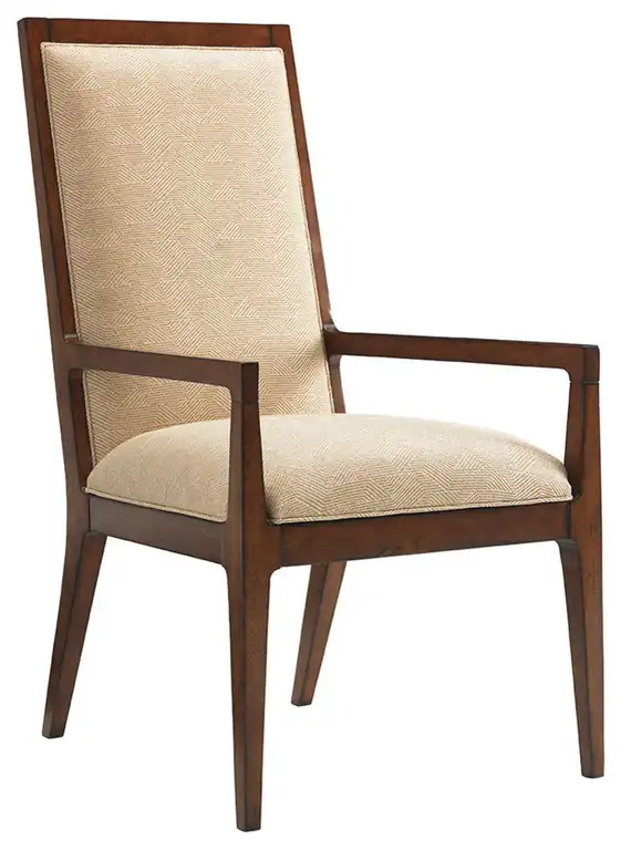 Tommy Bahama Home Island Fusion Natori Slat Back Arm Chairs, Set of 2