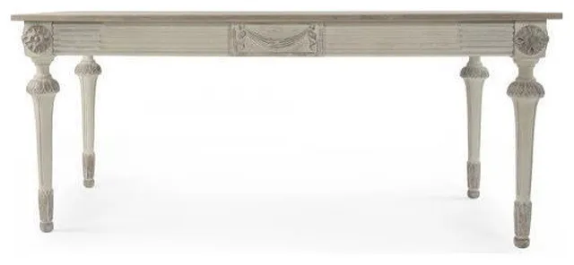 Traditional Bastian Charcoal Dining Table