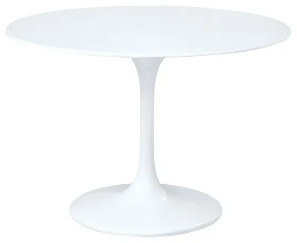 Tulip Fiberglass Table 42", White