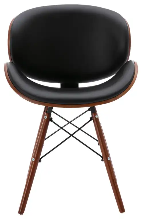 Upholstered Leatherette Contemporary Dining Kitchen Chair, Set of 2