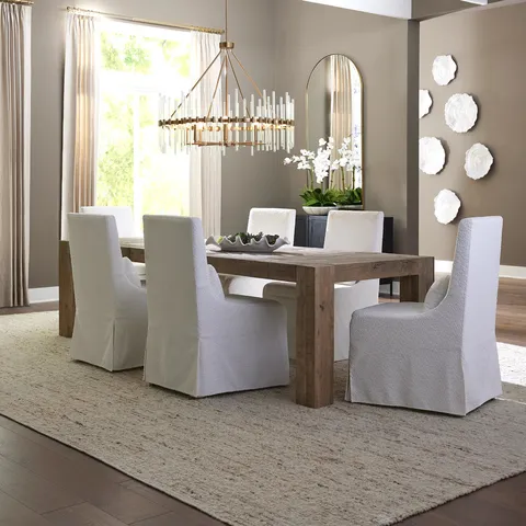 Uttermost 25217 Aldan 116"W Oak and Plywood Table - Natural
