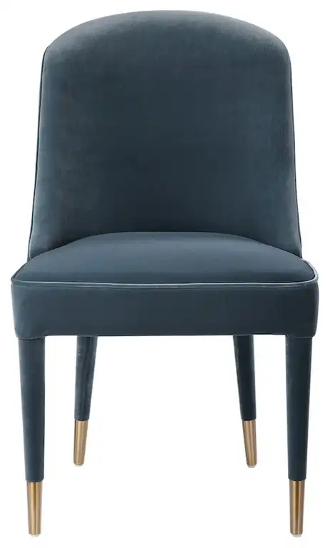 Uttermost Brie Armless Chair, Blue, Set of 2, 23556-2