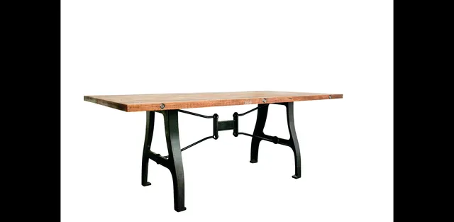 V4 A Leg Dining Table With Reclaimed Wood Top, Small