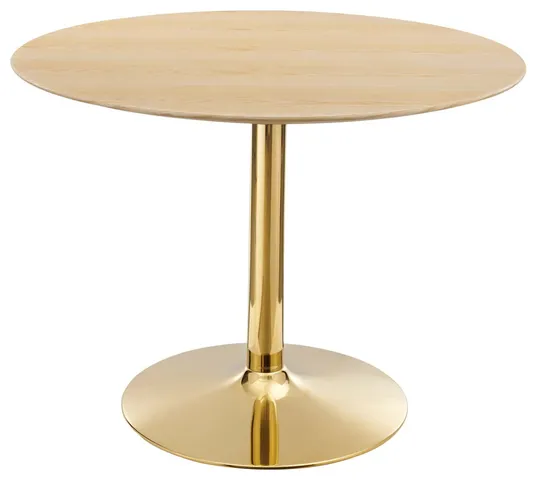 Verne 40" Dining Table Gold Natural