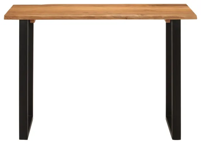 Vidaxl Dining Table 43.3"x19.7"x29.9" Solid Wood Acacia