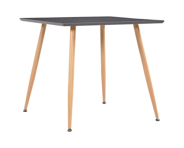 vidaXL Dining Table Gray/Oak 31.7"x31.7"x28.7" MDF