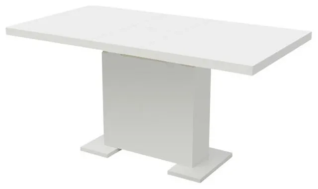 vidaXL Extendable Dining Table Kitchen Dining Room Table High Gloss White