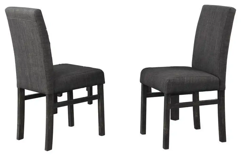 Vitaliya Gray Linen Side Chairs