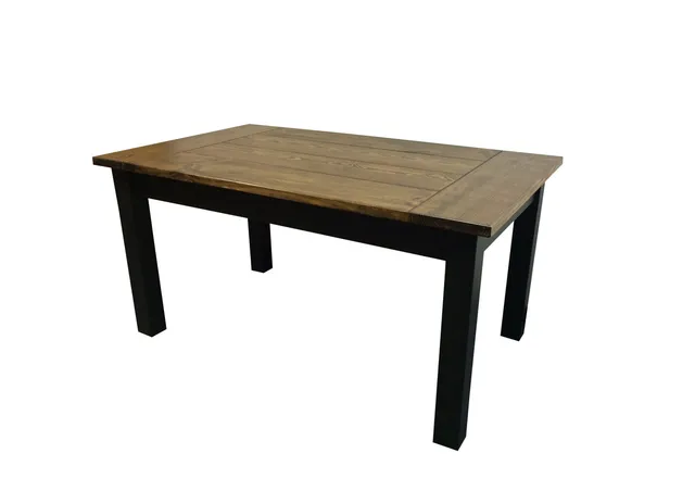 Walnut-Black Farmhouse Table, 42"
