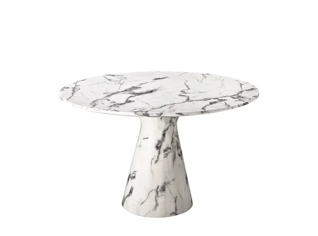 White Faux Marble Dining Table | Eichholtz Turner