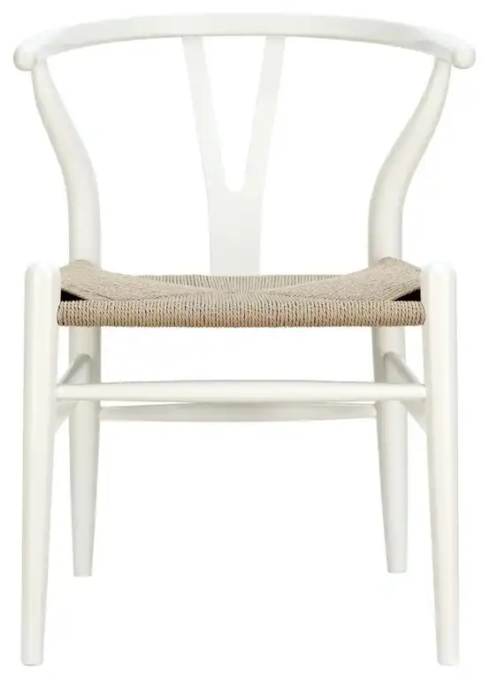 Wood Chair White, Set of 2