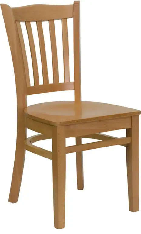 Wood Restaurant Chair, Natural