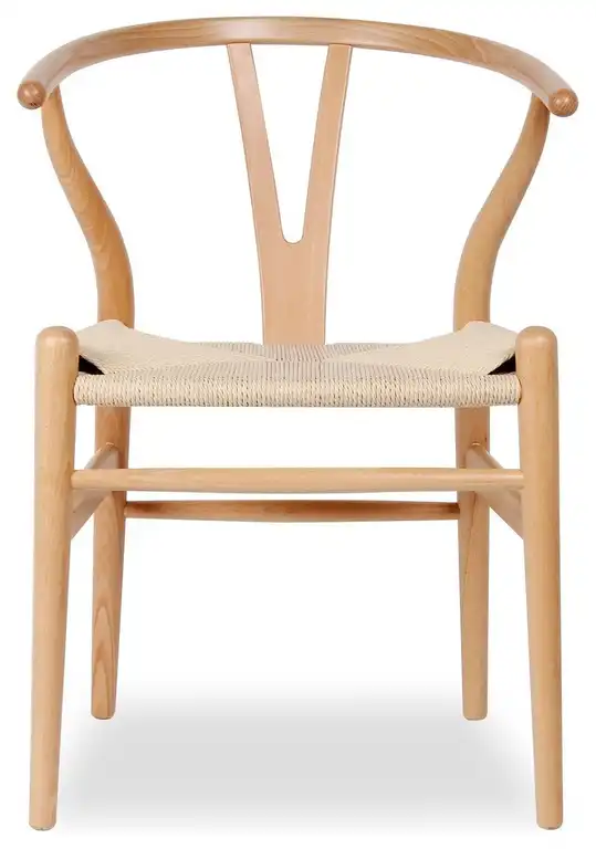 Wood Y Dining Chair, Natural Beech Frame With Natural Seat