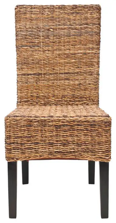 Wyatt 18"h Wicker Side Chair (set Of 2) Dark Brown / Dark Colonial