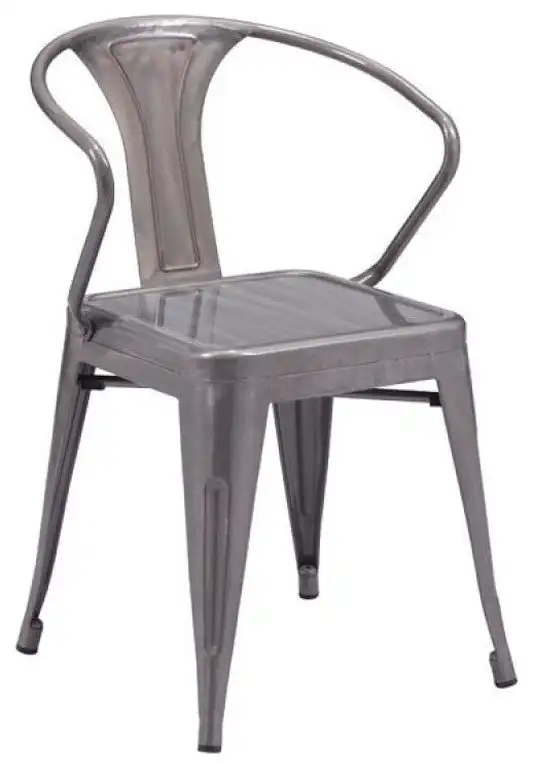 Zuo Modern Helix Dining Chair Gunmetal, Set of 2
